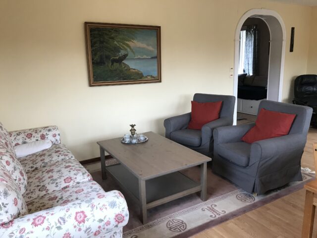 Bergshus livingroom, sofa corner  Ullstorps stugor