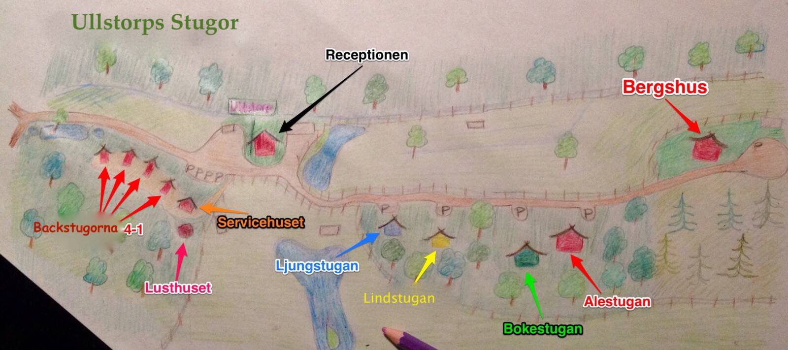 Cottage map Bergshus