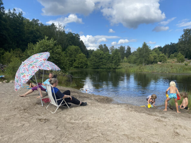 Sol och bad på ullstorps stugor